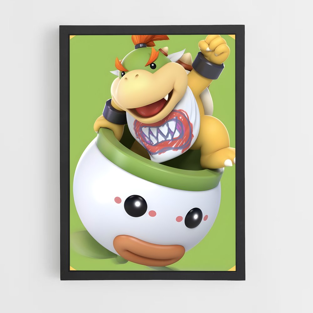 Poster Junior Bowser – affiche Mario (vue 2)
